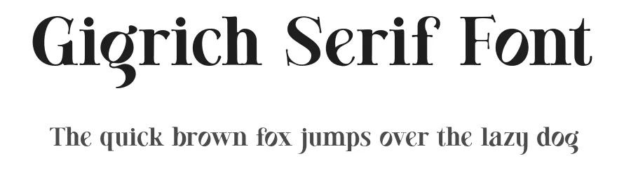 Gigrich Serif Font by bearydsgn — Serif Font