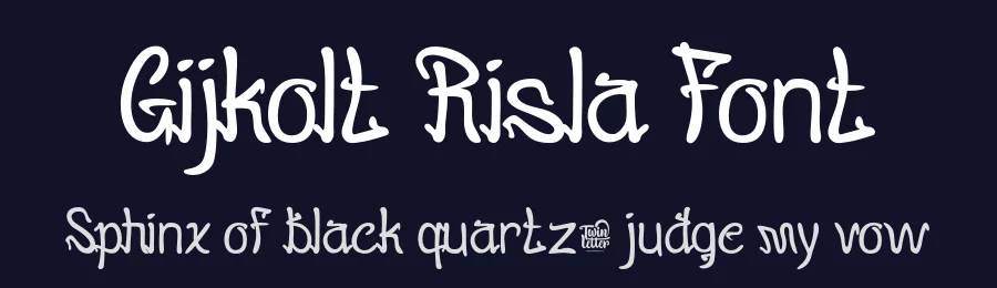 Gijkolt Risla Font by twinletter — Display Font — thumbnail 2