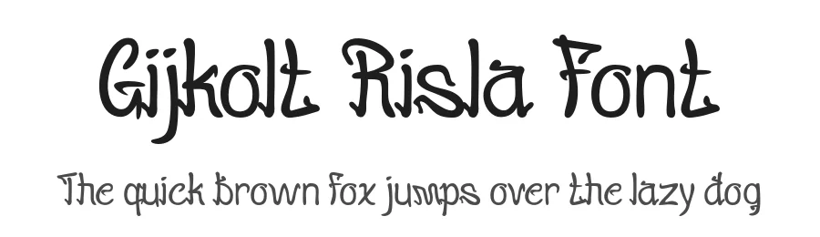 Gijkolt Risla Font by twinletter — Display Font