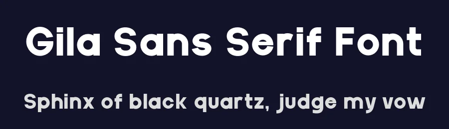 Gila Sans Serif Font by Khurasan — Sans Serif Font — thumbnail 2