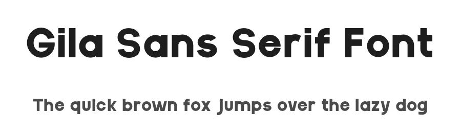 Gila Sans Serif Font by Khurasan — Sans Serif Font