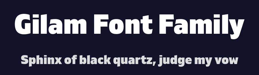 Gilam Font Family by Fontfabric — Sans Serif Font — thumbnail 2