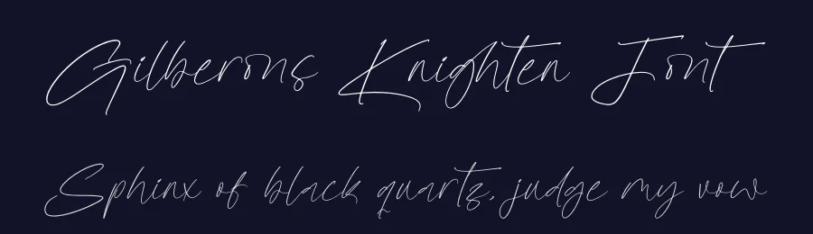 Gilberons Knighten Font by letterenastudios — Script Handwritten Font — thumbnail 2