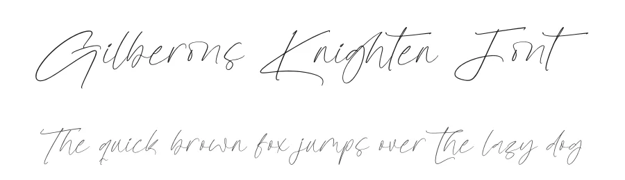 Gilberons Knighten Font by letterenastudios — Script Handwritten Font