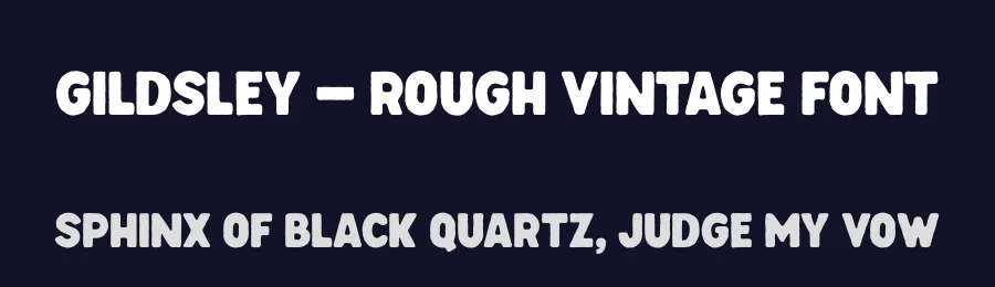 Gildsley – Rough Vintage Font by Floves Type — Display Font — thumbnail 2