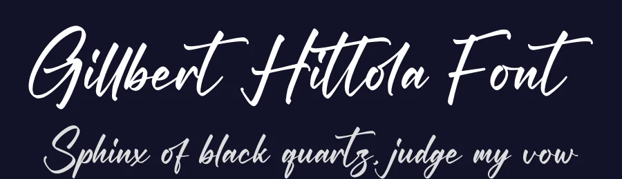 Gillbert Hittola Font by glorytype — Script Handwritten Font — thumbnail 2