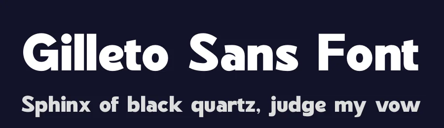 Gilleto Sans Font by Basnistudio — Decorative Font — thumbnail 2
