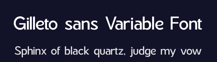 Gilleto sans Variable Font by Basnistudio — Sans Serif Font — thumbnail 2