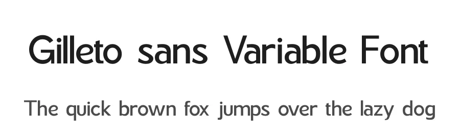 Gilleto sans Variable Font by Basnistudio — Sans Serif Font