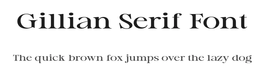 Gillian Serif Font by Marvadesign — Serif Font