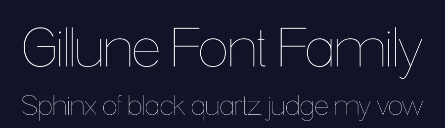Gillune Font Family by Casloop — Sans Serif Font — thumbnail 2