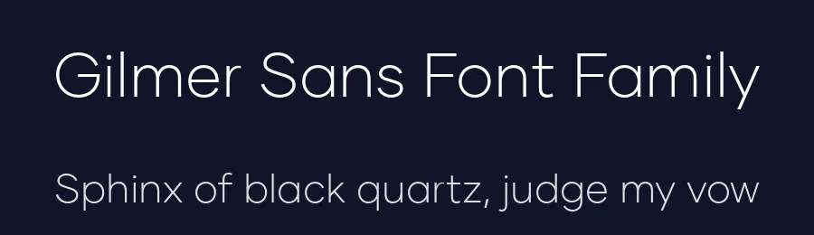 Gilmer Sans Font Family by Piotr Łapa — Sans Serif Font — thumbnail 2