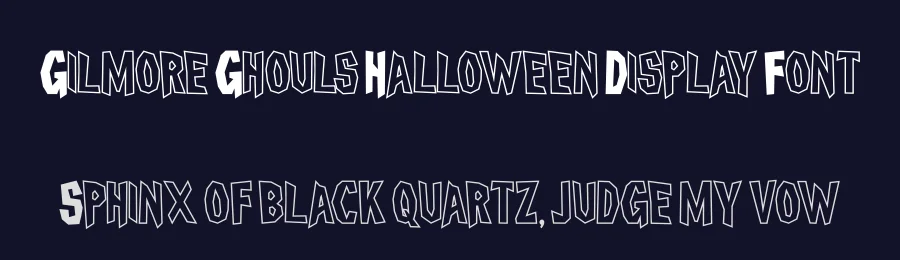 Gilmore Ghouls Halloween Display Font by Pian45 — Display Font — thumbnail 2