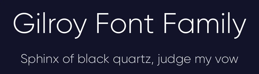 Gilroy Font Family by Radomir Tinkov — Sans Serif Font — thumbnail 2