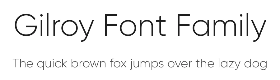 Gilroy Font Family by Radomir Tinkov — Sans Serif Font
