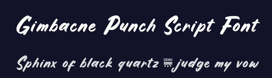 Gimbacne Punch Script Font by enxyclo — Script Handwritten Font — thumbnail 2