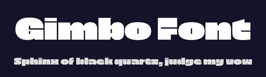 Gimbo Font by Halbfett — Display Font — thumbnail 2