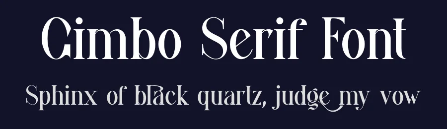Gimbo Serif Font by yaqublekker — Serif Font — thumbnail 2