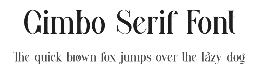 Gimbo Serif Font by yaqublekker — Serif Font