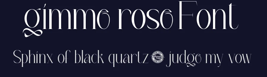 Gimme Rose Font by CalligraphyFonts.net — Display Font — thumbnail 2