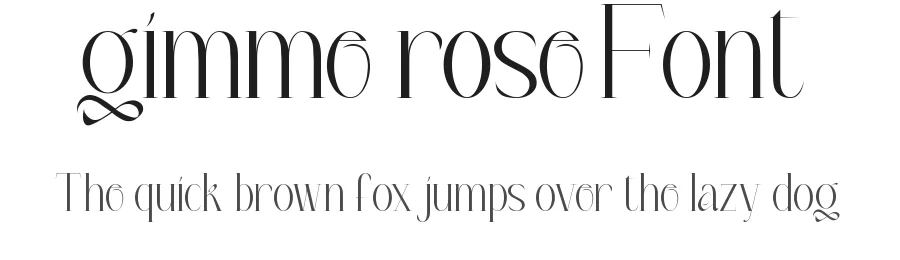 Gimme Rose Font by CalligraphyFonts.net — Display Font