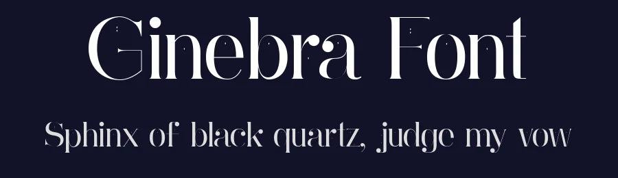 Ginebra Font by Yai Salinas — Display Font — thumbnail 2