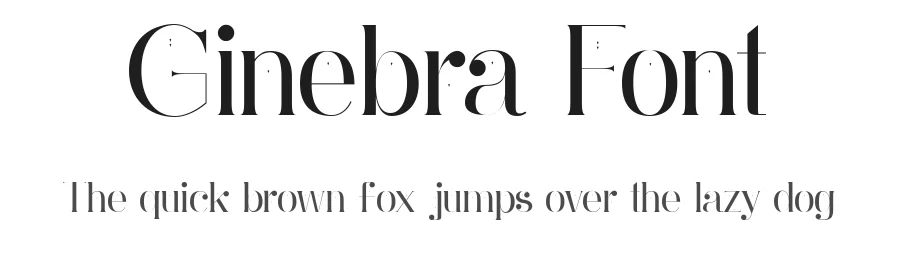 Ginebra Font by Yai Salinas — Display Font