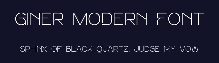 Giner Modern Font by Nirmana Visual — Sans Serif Font — thumbnail 2