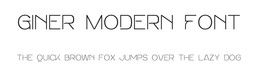 Giner Modern Font by Nirmana Visual — Sans Serif Font