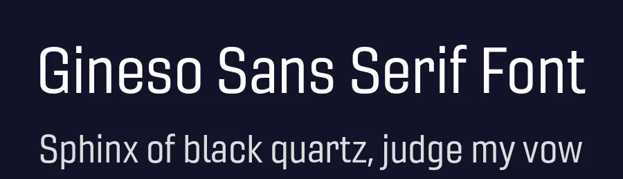 Gineso Sans Serif Font by insigne — Sans Serif Font — thumbnail 2