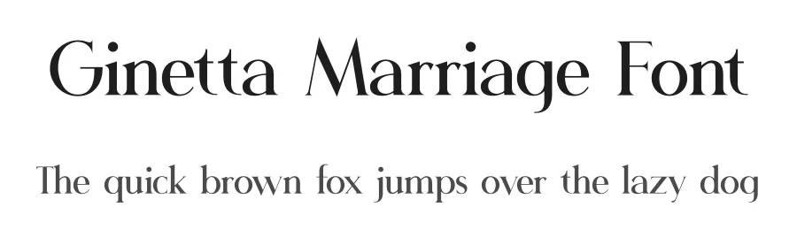 Ginetta Marriage Font by UICreative — Serif Font