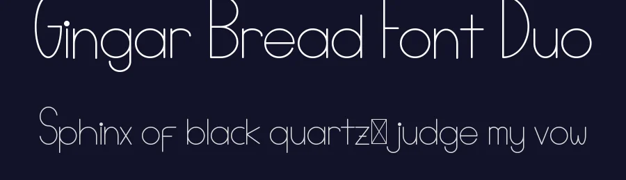 Gingar Bread Font Duo by edricstudio — Sans Serif Font — thumbnail 2