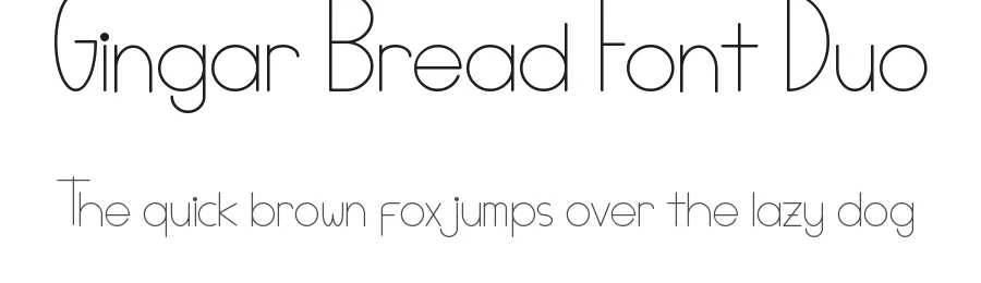 Gingar Bread Font Duo by edricstudio — Sans Serif Font