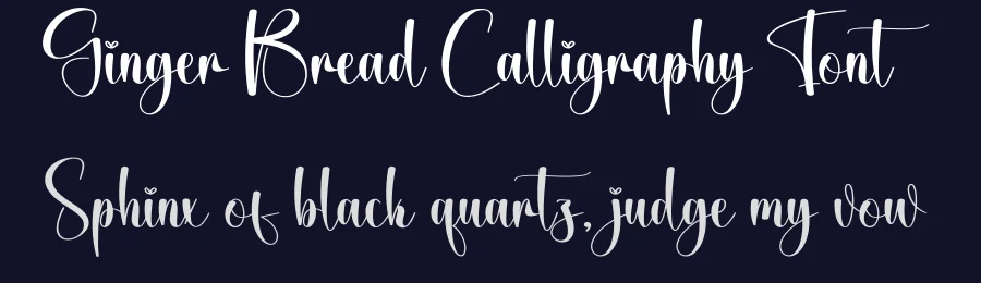 Ginger Bread Calligraphy Font by creativeletter — Script Handwritten Font — thumbnail 2