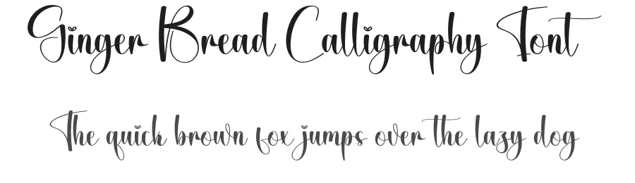 Ginger Bread Calligraphy Font by creativeletter — Script Handwritten Font