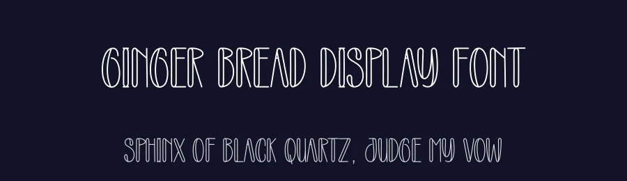 Ginger Bread Display Font by creativeletter — Display Font — thumbnail 2