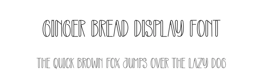 Ginger Bread Display Font by creativeletter — Display Font