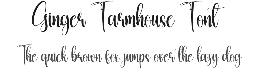 Ginger Farmhouse Font by creativeletter — Script Handwritten Font