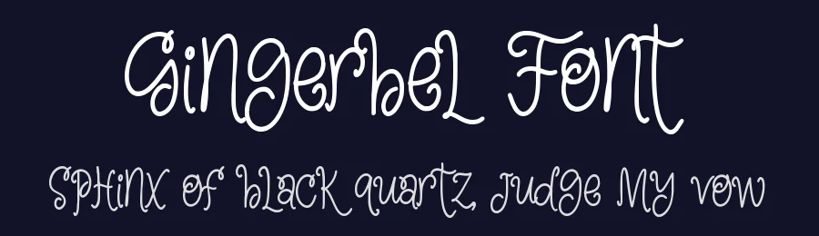 Gingerbel Font by qwrtype — Decorative Font — thumbnail 2