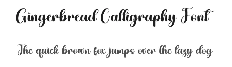 Gingerbread Calligraphy Font by andikastudio — Script Handwritten Font