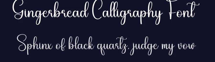 Gingerbread Calligraphy Font by creativeletter — Script Handwritten Font — thumbnail 2