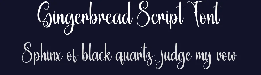 Gingerbread Script Font by creativeletter — Script Handwritten Font — thumbnail 2