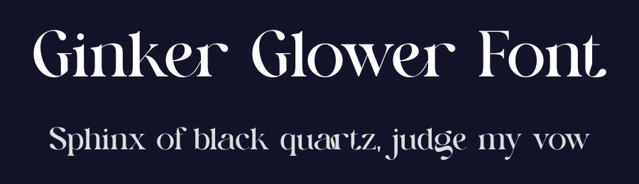 Ginker Glower Font by SURATMI — Serif Font — thumbnail 2