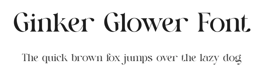 Ginker Glower Font by SURATMI — Serif Font