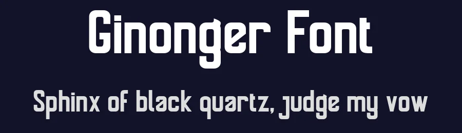 Ginonger Font by Canden Meutuah — Display Font — thumbnail 2