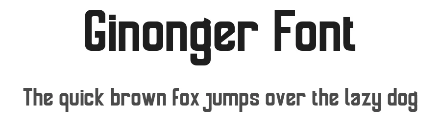 Ginonger Font by Canden Meutuah — Display Font