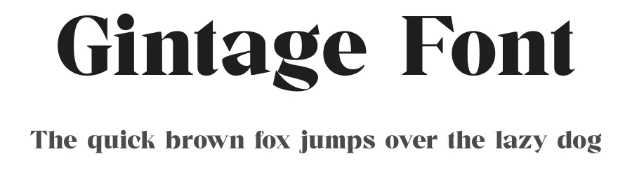 Gintage Font by TypeLogue — Serif Font