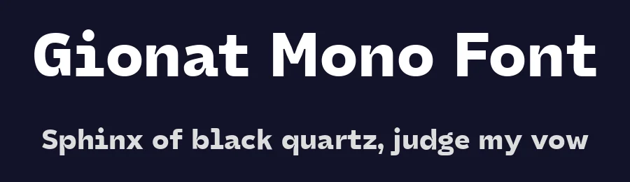 Gionat Mono Font by Bring_to_Type — Decorative Font — thumbnail 2