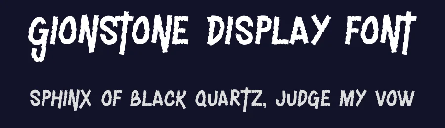 Gionstone Display Font by Maiko Hatta — Decorative Font — thumbnail 2