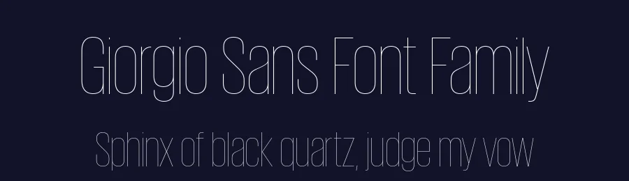 Giorgio Sans Font Family by Panos Haratzopoulos — Sans Serif Font — thumbnail 2